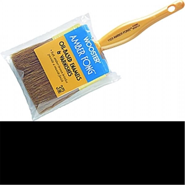 Wooster 1123 2.5 in. Amber Fong Varnish Brush Brown China Bristle 71497137258 - main